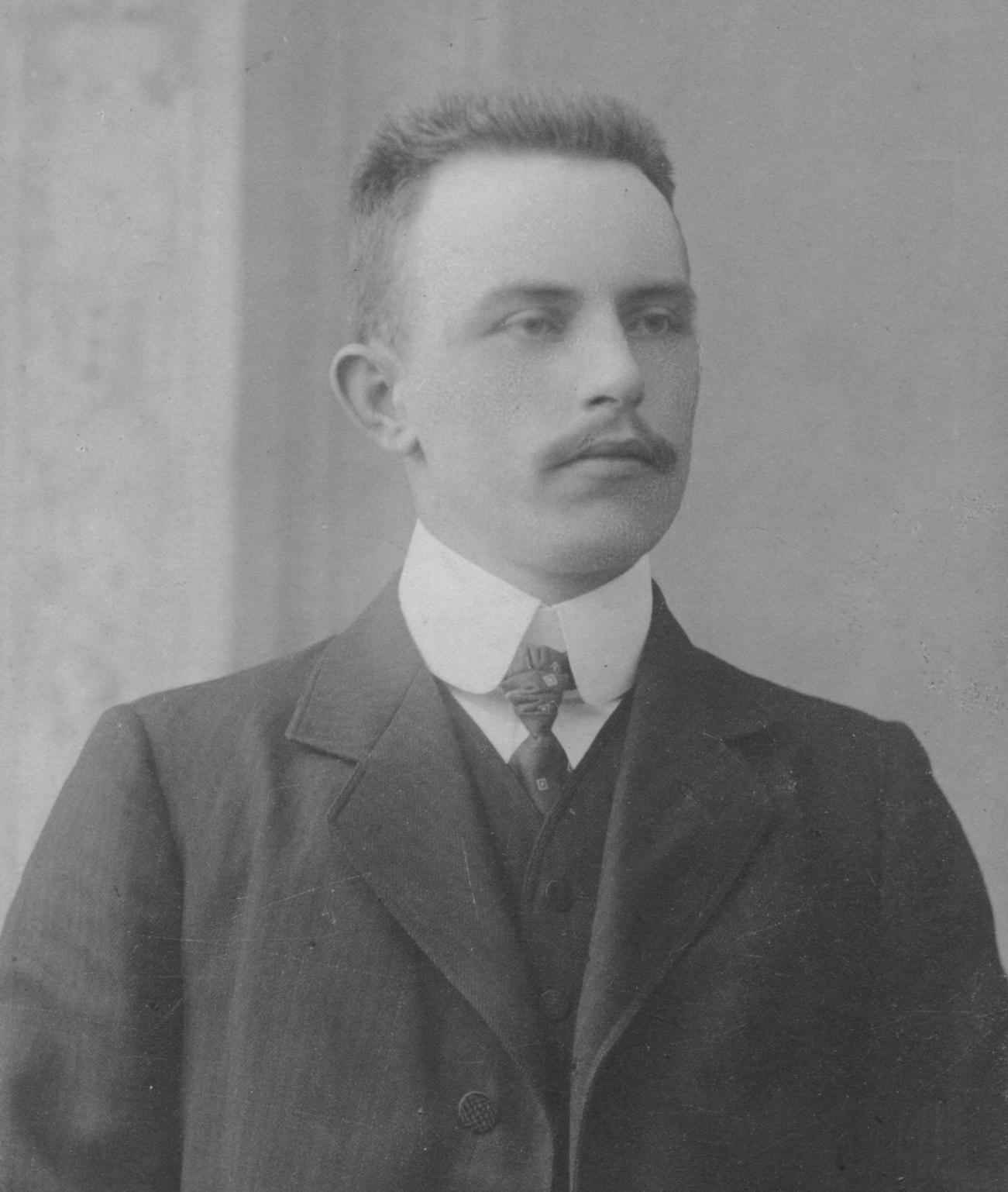 Sren Mller Srensen, Portrteret ca. 1904